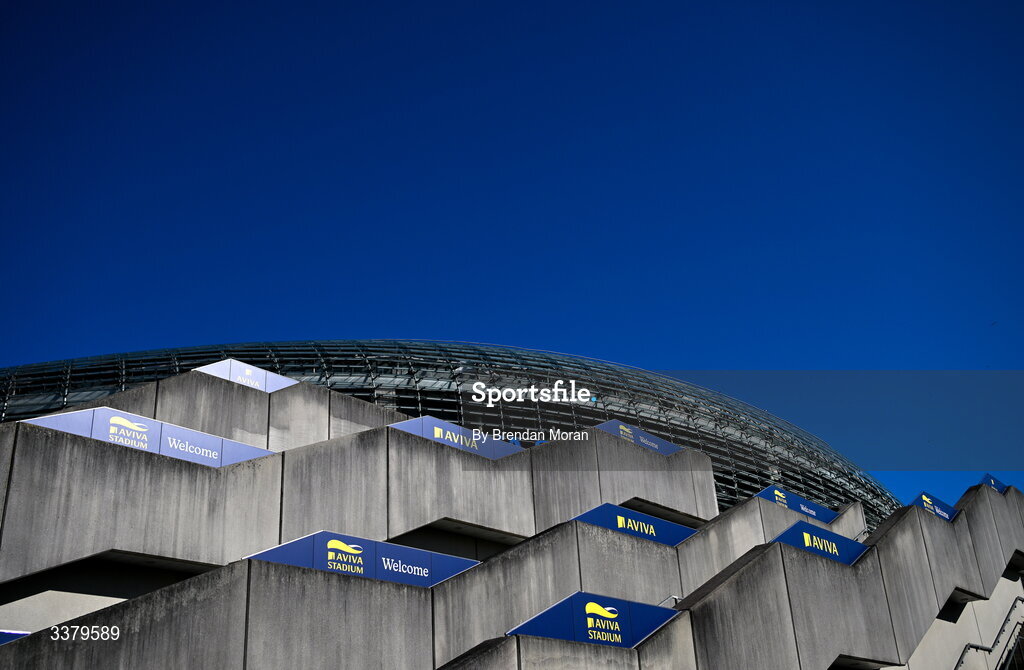 6 March 2026; A general view around Lansdowne Road before the Guinness 6 Nations Rugby Championship match between Ireland and Wales at the Aviva Stadium in Dublin. Photo by Brendan Moran/Sportsfile