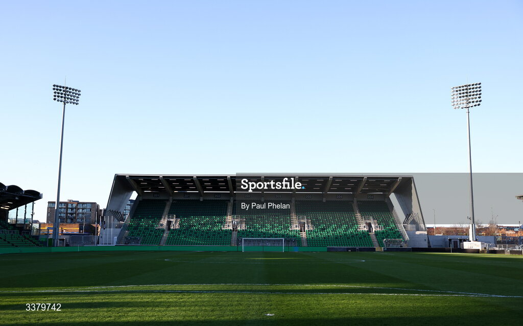 6 March 2026; A general view of Tallaght Stadium before the SSE Airtricity Men's Premier Division match between Shamrock Rovers and Derry City at Tallaght Stadium in Dublin. Photo by Paul Phelan/Sportsfile