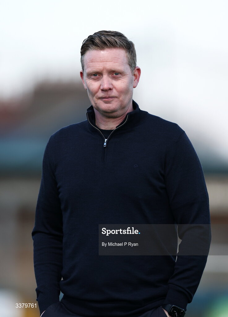 6 March 2026; Cork City manager Barry Robson before the SSE Airtricity Men's First Division match between Cobh Ramblers and Cork City at St Colman's Park in Cobh, Cork. Photo by Michael P Ryan/Sportsfile