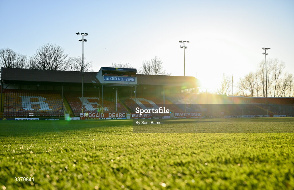 6 March 2026; A general view of Tolka Park before the SSE Airtricity Men's Premier Division match between Shelbourne and St Patrick's Athletic at Tolka Park in Dublin. Photo by Sam Barnes/Sportsfile