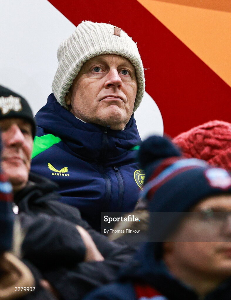 6 March 2026; Republic of Ireland head coach Heimir Hallgrimsson in attendance at the SSE Airtricity Men's Premier Division match between Galway United and Dundalk at Eamonn Deacy Park in Galway. Photo by Thomas Flinkow/Sportsfile