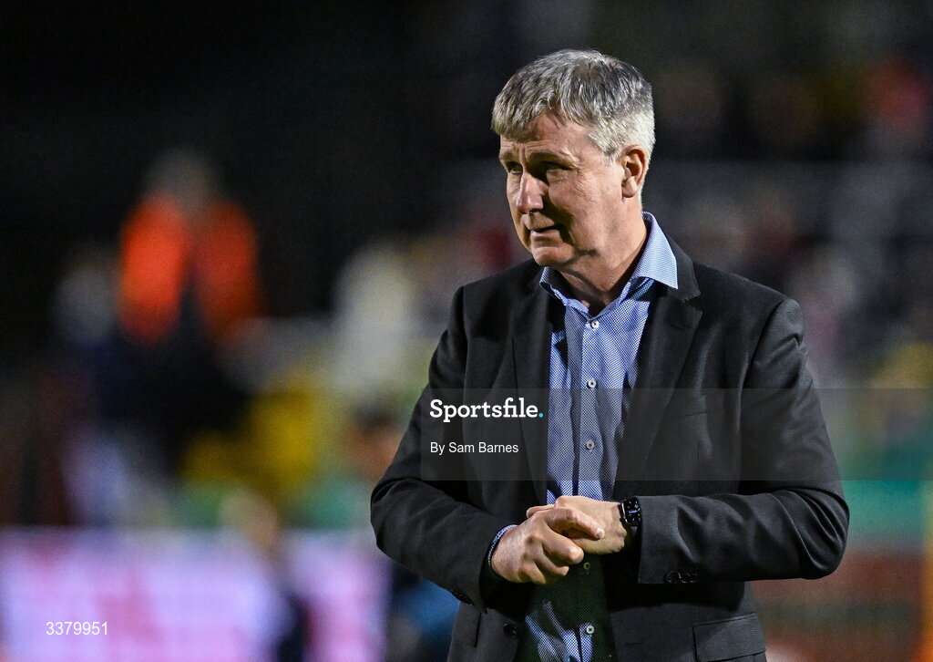 6 March 2026; St Patrick's Athletic manager Stephen Kenny before the SSE Airtricity Men's Premier Division match between Shelbourne and St Patrick's Athletic at Tolka Park in Dublin. Photo by Sam Barnes/Sportsfile