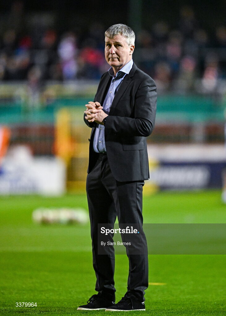 6 March 2026; St Patrick's Athletic manager Stephen Kenny before the SSE Airtricity Men's Premier Division match between Shelbourne and St Patrick's Athletic at Tolka Park in Dublin. Photo by Sam Barnes/Sportsfile