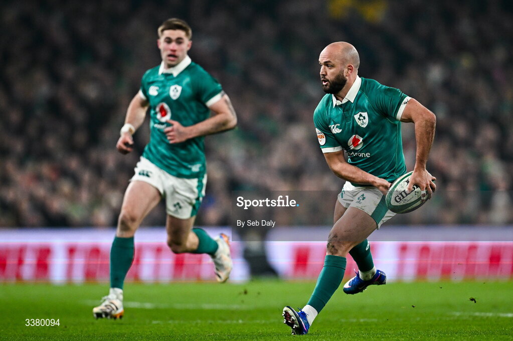 6 March 2026; Jamison Gibson-Park of Ireland during the Guinness 6 Nations Rugby Championship match between Ireland and Wales at the Aviva Stadium in Dublin. Photo by Seb Daly/Sportsfile