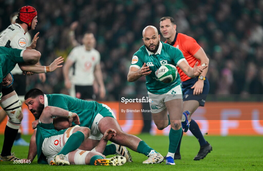 6 March 2026; Jamison Gibson-Park of Ireland during the Guinness 6 Nations Rugby Championship match between Ireland and Wales at the Aviva Stadium in Dublin. Photo by Brendan Moran/Sportsfile