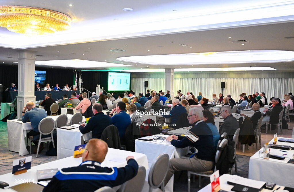 6 March 2026; Attendees during day one of the LGFA Annual Congress at the Diamond Coast Hotel in Sligo. Photo by Piaras Ó Mídheach/Sportsfile