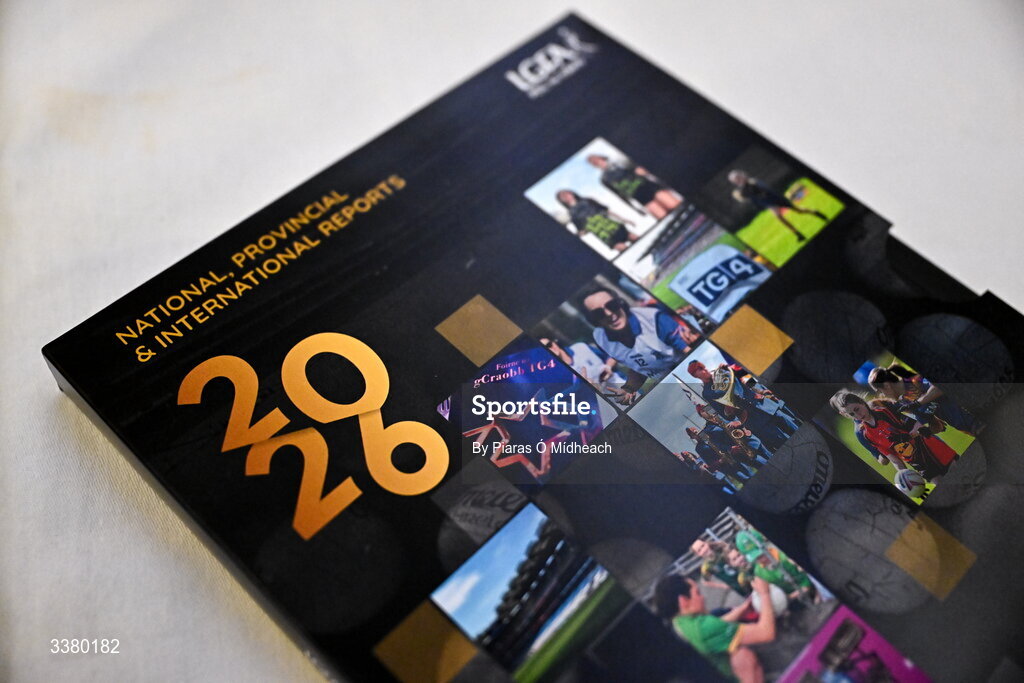 6 March 2026; Booklets on during day one of the LGFA Annual Congress at the Diamond Coast Hotel in Sligo. Photo by Piaras Ó Mídheach/Sportsfile