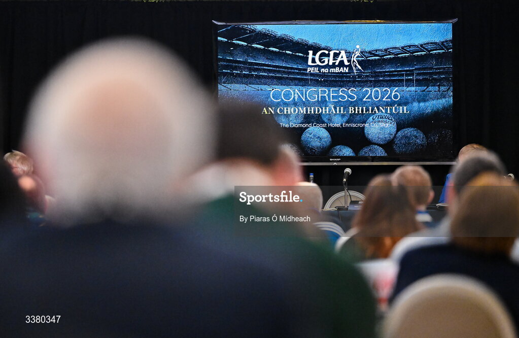 6 March 2026; A general view during day one of the LGFA Annual Congress at the Diamond Coast Hotel in Sligo. Photo by Piaras Ó Mídheach/Sportsfile