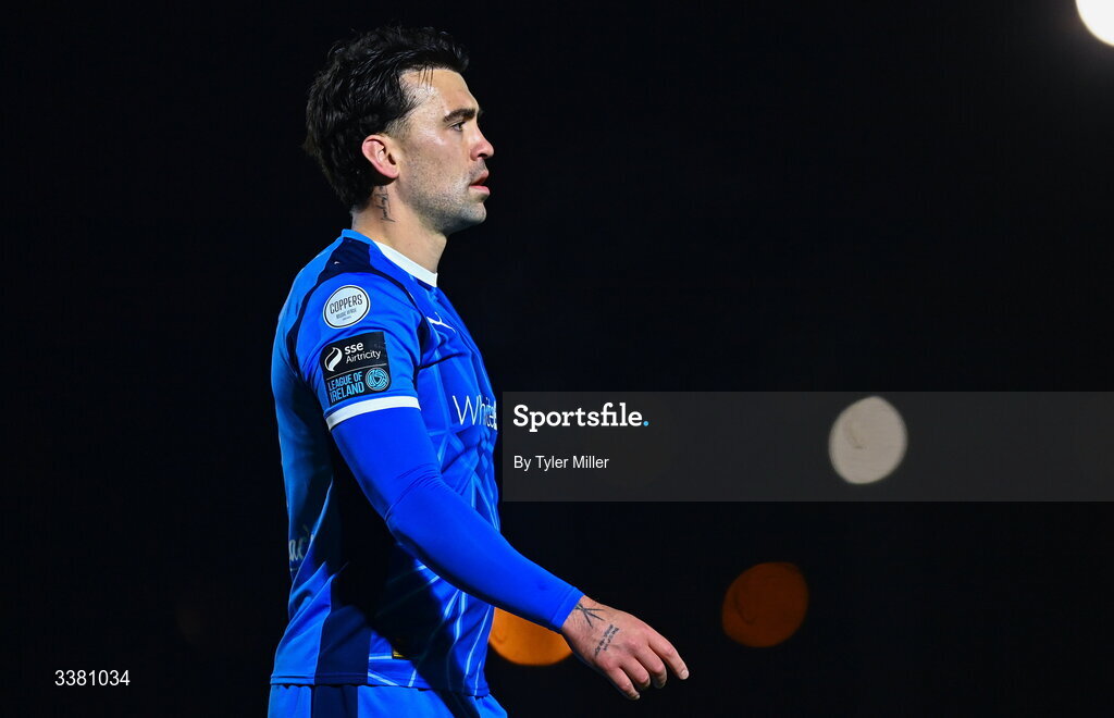 6 March 2026; John Mahon of Waterford during the SSE Airtricity Men's Premier Division match between Waterford and Bohemians at the RSC in Waterford. Photo by Tyler Miller/Sportsfile