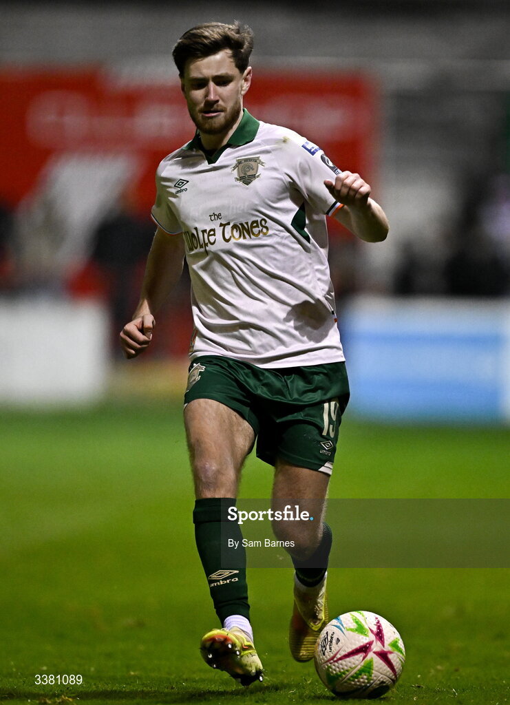 6 March 2026; Barry Baggley of St Patrick's Athletic during the SSE Airtricity Men's Premier Division match between Shelbourne and St Patrick's Athletic at Tolka Park in Dublin. Photo by Sam Barnes/Sportsfile