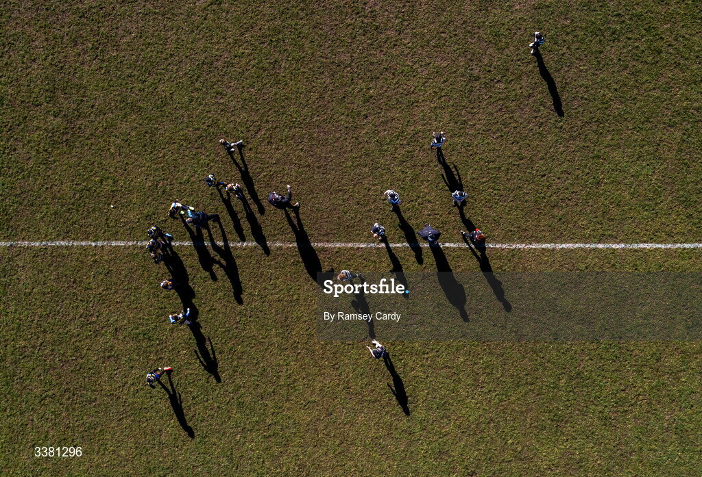 7 March 2026; An aerial view of action during the Aviva Minis Rugby Festival at Balbriggan Rugby Club in Dublin. Photo by Ramsey Cardy/Sportsfile