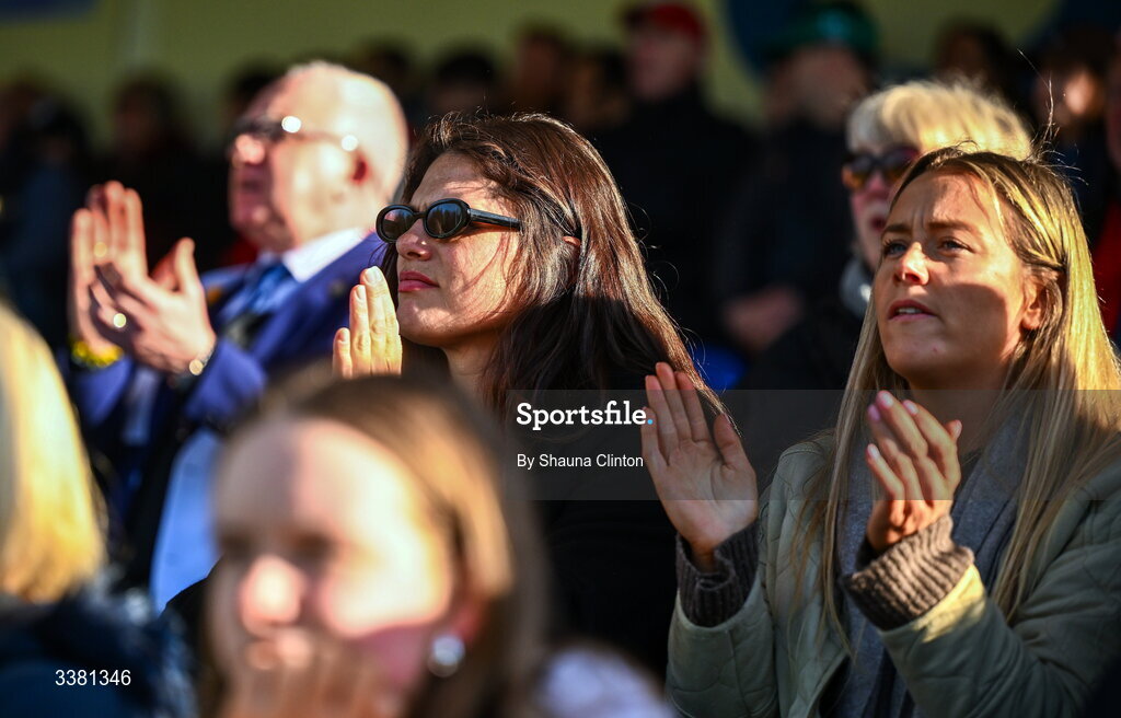 7 March 2026; American and Bristol Bears rugby player Ilona Maher looks on during the Celtic Challenge Round 10 match between Wolfhounds and Clovers at Belfield Bowl in Dublin. Photo by Shauna Clinton/Sportsfile