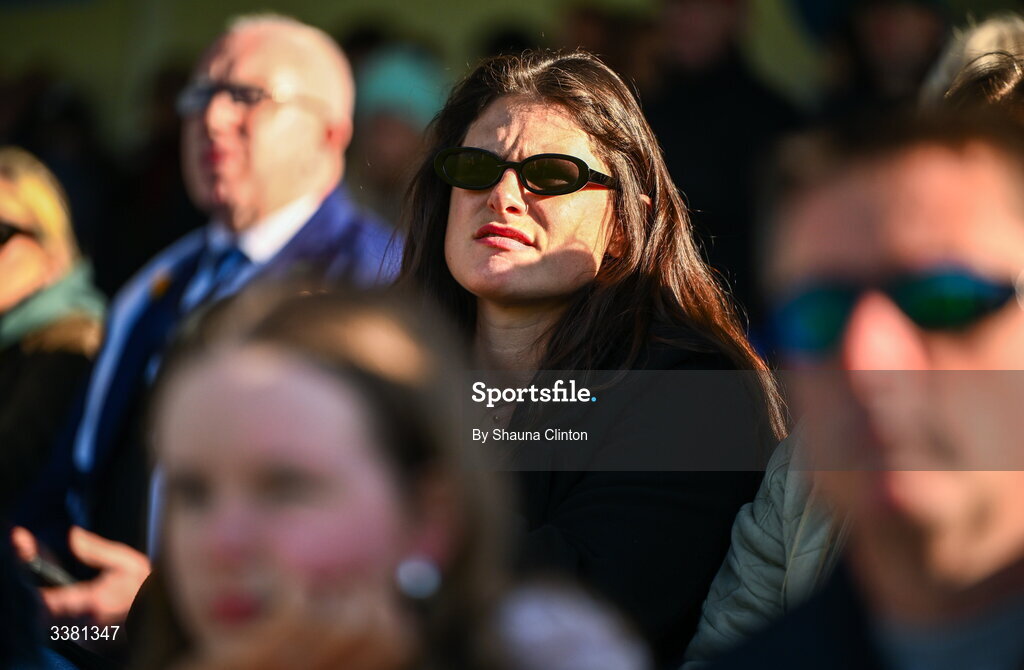 7 March 2026; American and Bristol Bears rugby player Ilona Maher looks on during the Celtic Challenge Round 10 match between Wolfhounds and Clovers at Belfield Bowl in Dublin. Photo by Shauna Clinton/Sportsfile