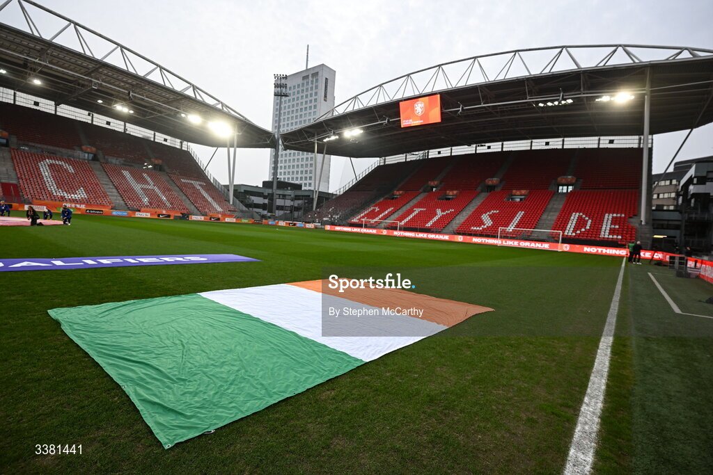7 March 2026; A general view of Stadion Galgenwaard before the 2027 FIFA Women’s World Cup Qualifier match between the Netherlands and Republic of Ireland at Stadion Galgenwaard in Utrecht, Netherlands. Photo by Stephen McCarthy/Sportsfile