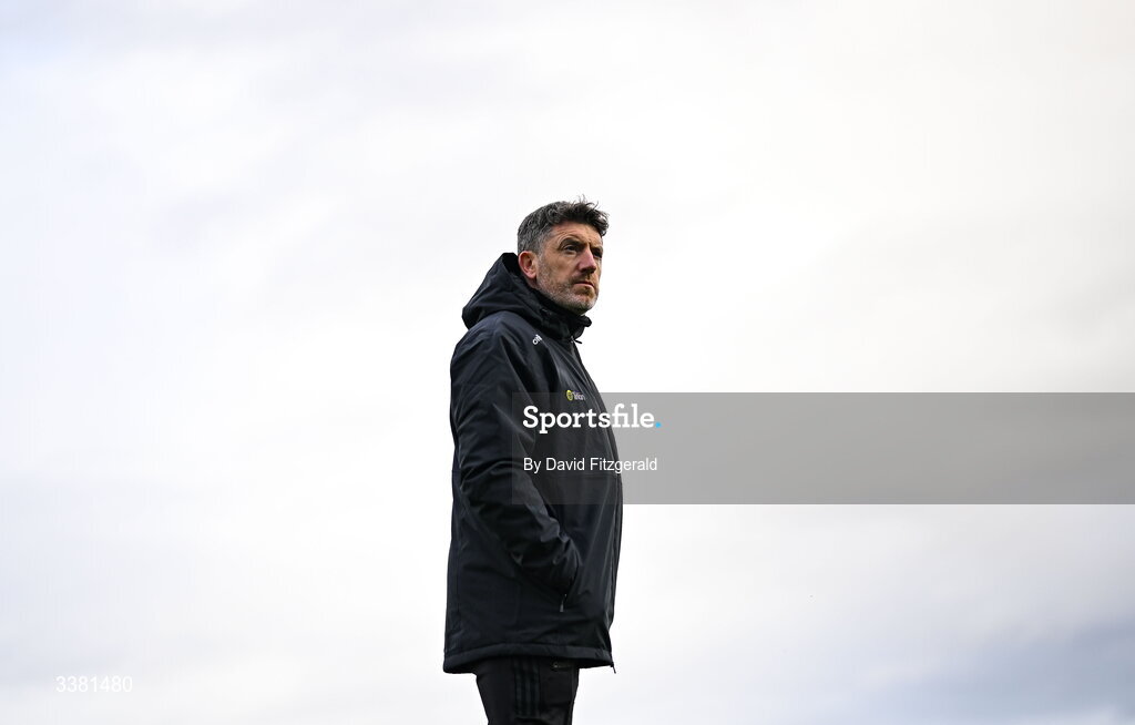 7 March 2026; Kilkenny manager Derek Lyng before the Allianz Hurling League Division 1A match between Galway and Kilkenny at Pearse Stadium in Galway. Photo by David Fitzgerald/Sportsfile