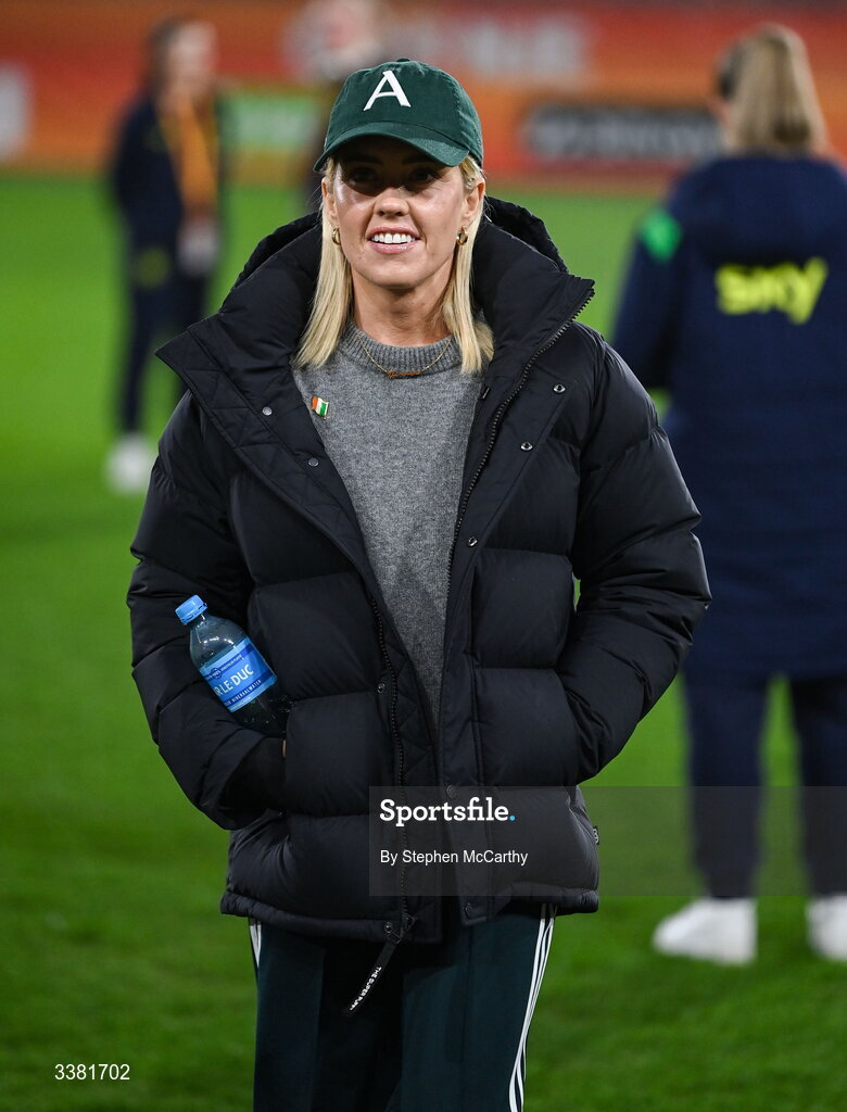 7 March 2026; Denise O’Sullivan of Republic of Ireland before the 2027 FIFA Women’s World Cup Qualifier match between the Netherlands and Republic of Ireland at Stadion Galgenwaard in Utrecht, Netherlands. Photo by Stephen McCarthy/Sportsfile