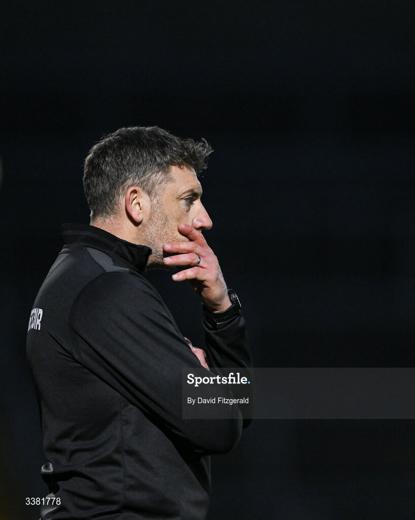7 March 2026; Kilkenny manager Derek Lyng during the Allianz Hurling League Division 1A match between Galway and Kilkenny at Pearse Stadium in Galway. Photo by David Fitzgerald/Sportsfile