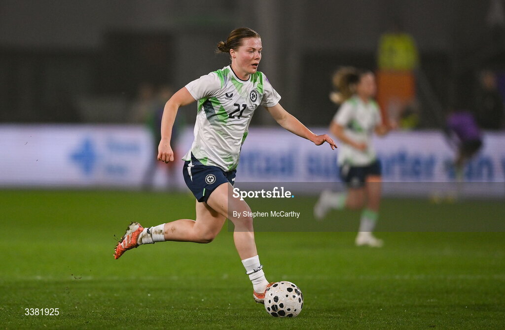 7 March 2026; Emily Murphy of Republic of Ireland during the 2027 FIFA Women’s World Cup Qualifier match between the Netherlands and Republic of Ireland at Stadion Galgenwaard in Utrecht, Netherlands. Photo by Stephen McCarthy/Sportsfile