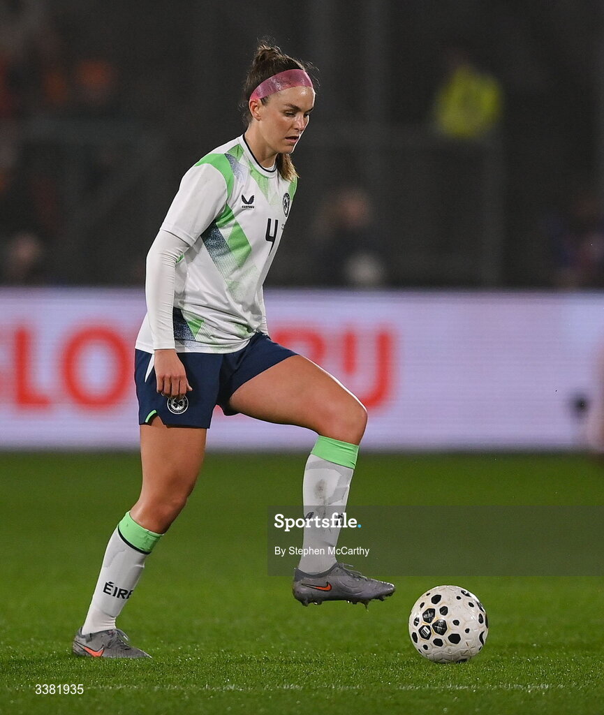 7 March 2026; Caitlin Hayes of Republic of Ireland during the 2027 FIFA Women’s World Cup Qualifier match between the Netherlands and Republic of Ireland at Stadion Galgenwaard in Utrecht, Netherlands. Photo by Stephen McCarthy/Sportsfile