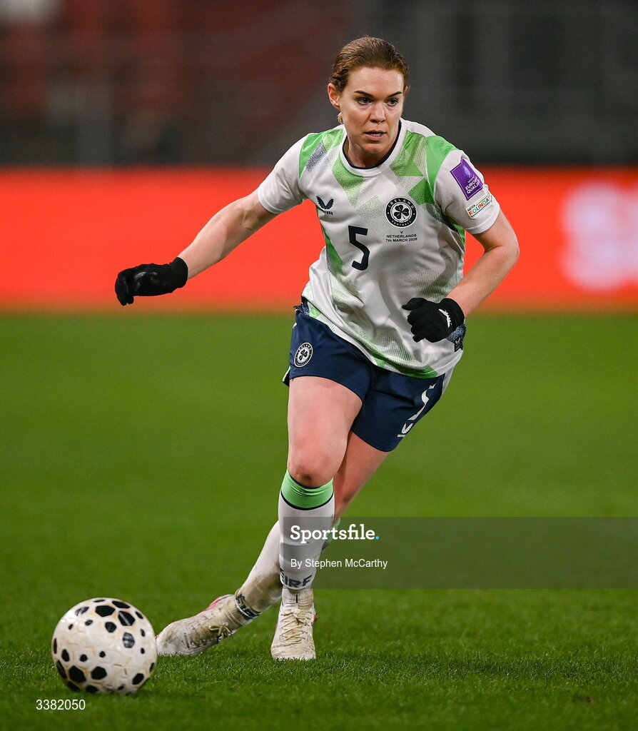 7 March 2026; Aoife Mannion of Republic of Ireland during the 2027 FIFA Women’s World Cup Qualifier match between the Netherlands and Republic of Ireland at Stadion Galgenwaard in Utrecht, Netherlands. Photo by Stephen McCarthy/Sportsfile