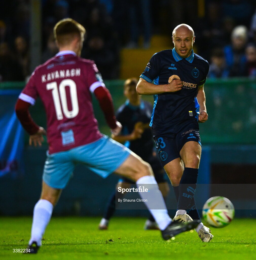 27 February 2026; Kerr McInroy of Shelbourne during the SSE Airtricity Men's Premier Division match between Drogheda United and Shelbourne at Sullivan & Lambe Park in Drogheda, Louth. Photo by Shauna Clinton/Sportsfile