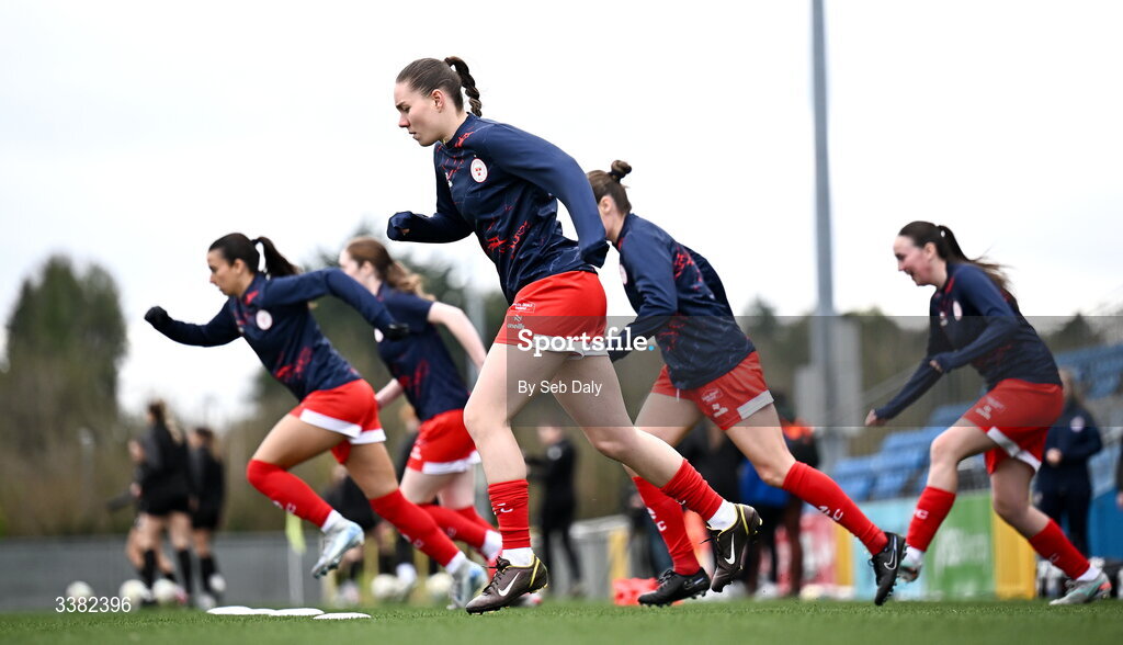 8 March 2026; Leah Doyle of Shelbourne before the 2026 Women's President's Cup final match between Athlone Town and Shelbourne at Athlone Town Stadium in Westmeath. Photo by Seb Daly/Sportsfile