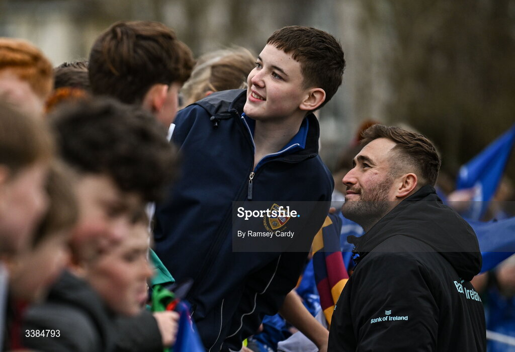10 March 2026; Jordan Larmour during a Leinster Rugby open training session at Skerries RFC in Skerries, Dublin. Photo by Ramsey Cardy/Sportsfile