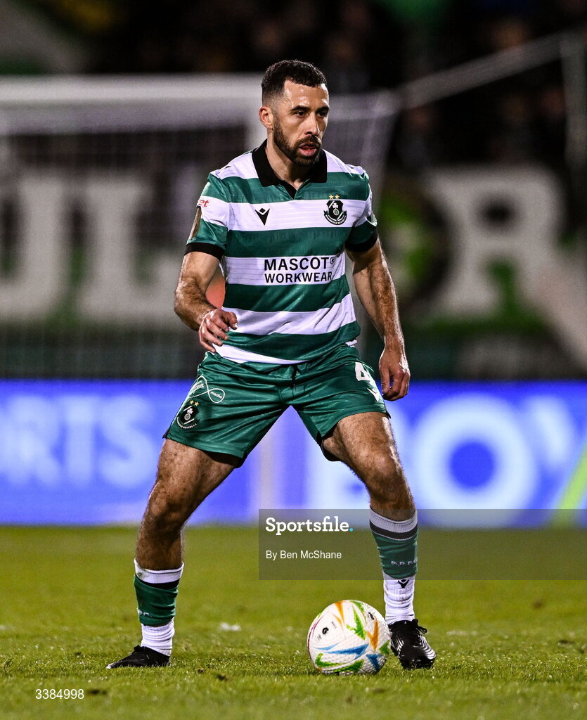 6 March 2026; Roberto Lopes of Shamrock Rovers during the SSE Airtricity Men's Premier Division match between Shamrock Rovers and Derry City at Tallaght Stadium in Dublin. Photo by Ben McShane/Sportsfile