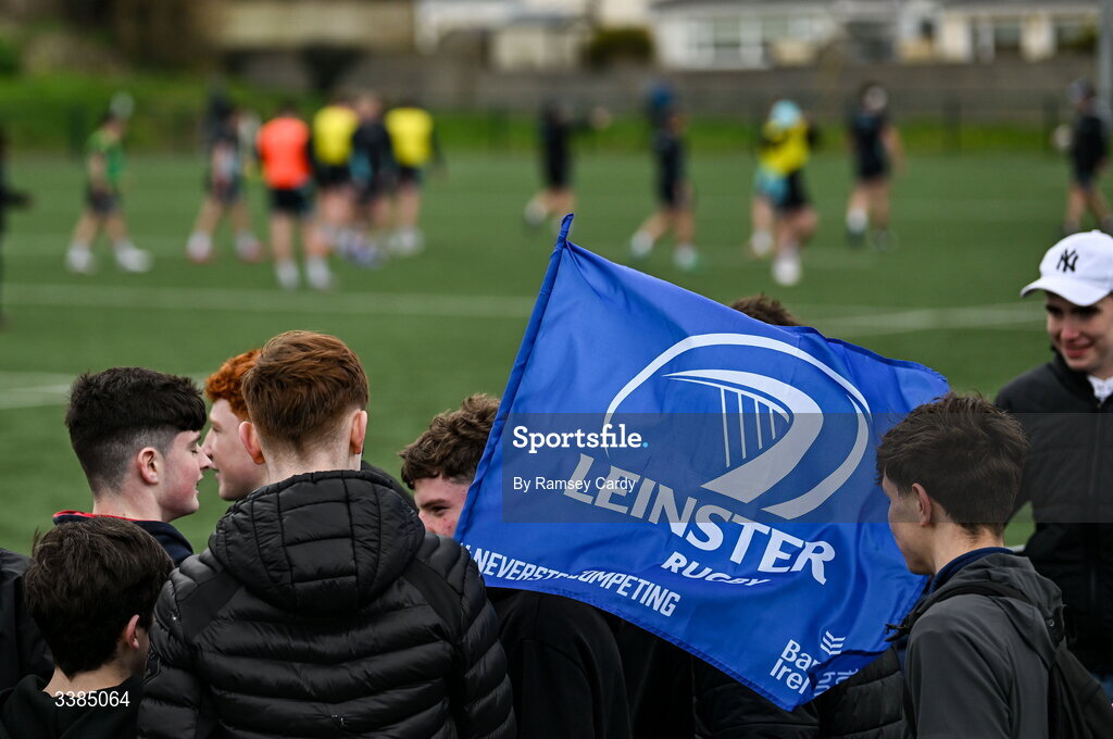 10 March 2026; Supporters during a Leinster Rugby open training session at Skerries RFC in Skerries, Dublin. Photo by Ramsey Cardy/Sportsfile