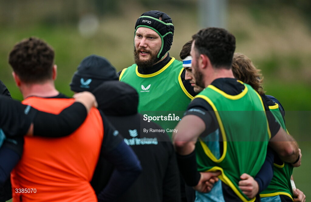 10 March 2026; RG Snyman during a Leinster Rugby open training session at Skerries RFC in Skerries, Dublin. Photo by Ramsey Cardy/Sportsfile
