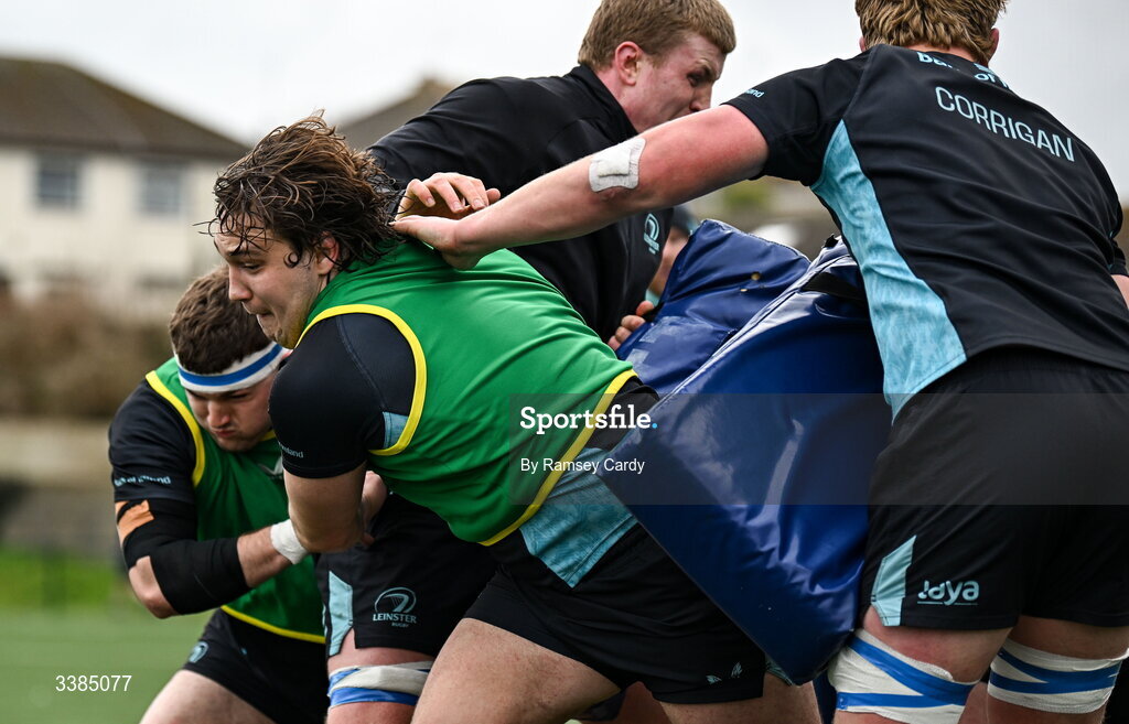 10 March 2026; Alex Usanov during a Leinster Rugby open training session at Skerries RFC in Skerries, Dublin. Photo by Ramsey Cardy/Sportsfile