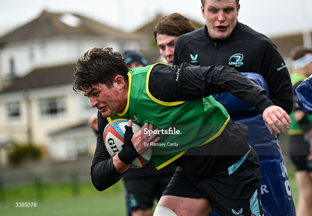 10 March 2026; Alex Soroka during a Leinster Rugby open training session at Skerries RFC in Skerries, Dublin. Photo by Ramsey Cardy/Sportsfile