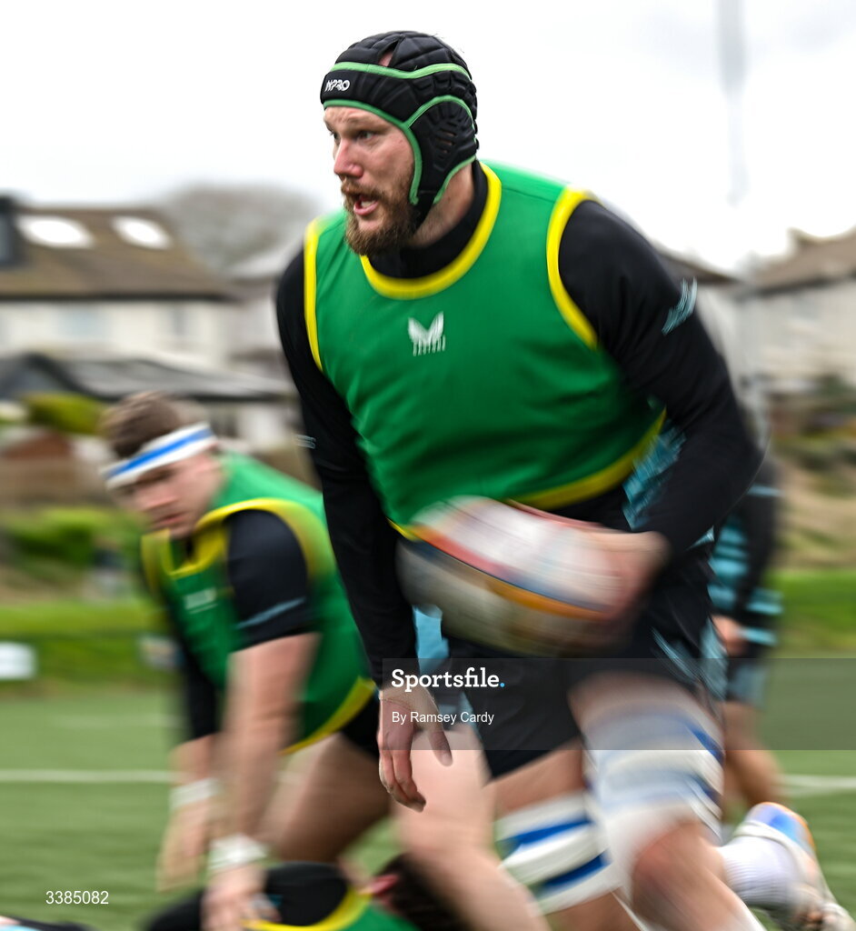 10 March 2026; RG Snyman during a Leinster Rugby open training session at Skerries RFC in Skerries, Dublin. Photo by Ramsey Cardy/Sportsfile