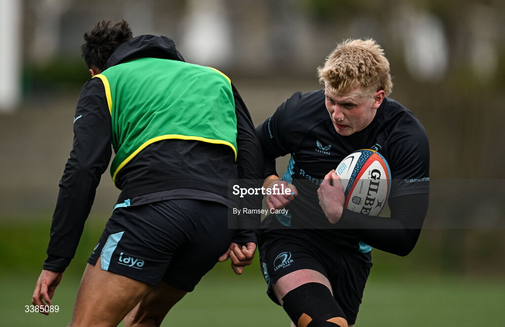 10 March 2026; Andrew Osborne during a Leinster Rugby open training session at Skerries RFC in Skerries, Dublin. Photo by Ramsey Cardy/Sportsfile