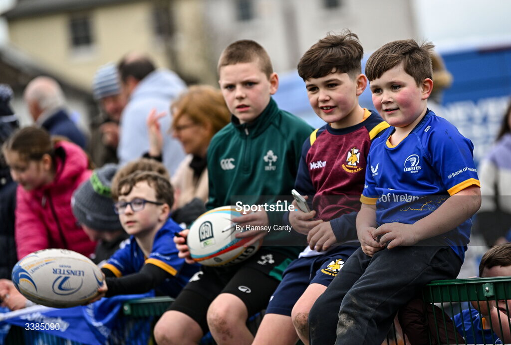 10 March 2026; Supporters during a Leinster Rugby open training session at Skerries RFC in Skerries, Dublin. Photo by Ramsey Cardy/Sportsfile