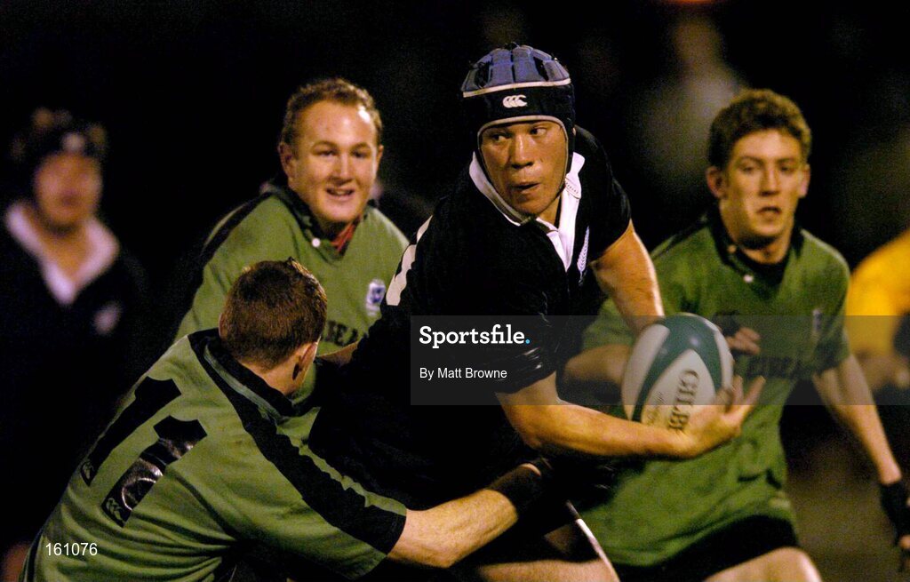 17 November 2004; Warren Dunn, New Zealand U21, in action against James Buckley, Connacht U21. U21 Representative Match, Connacht U21 v New Zealand U21, Dubarry Park, Athlone. Picture credit; Matt Browne / SPORTSFILE