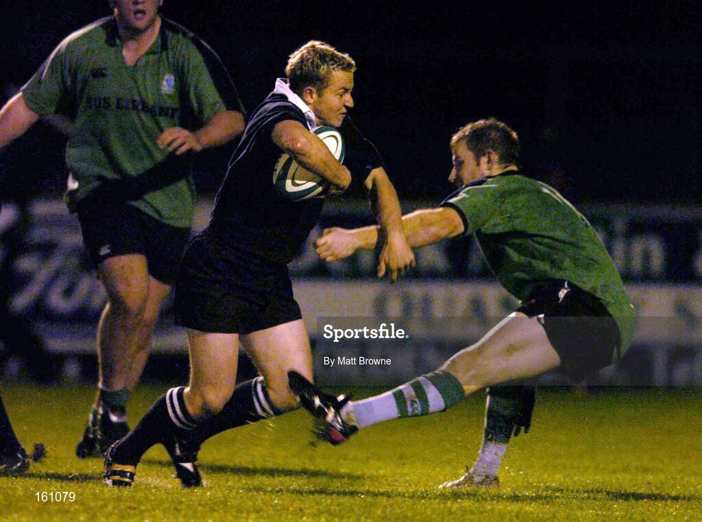 17 November 2004; Craig Donovan, New Zealand U21, in action against Michael Aspell, Connacht U21. U21 Representative Match, Connacht U21 v New Zealand U21, Dubarry Park, Athlone. Picture credit; Matt Browne / SPORTSFILE