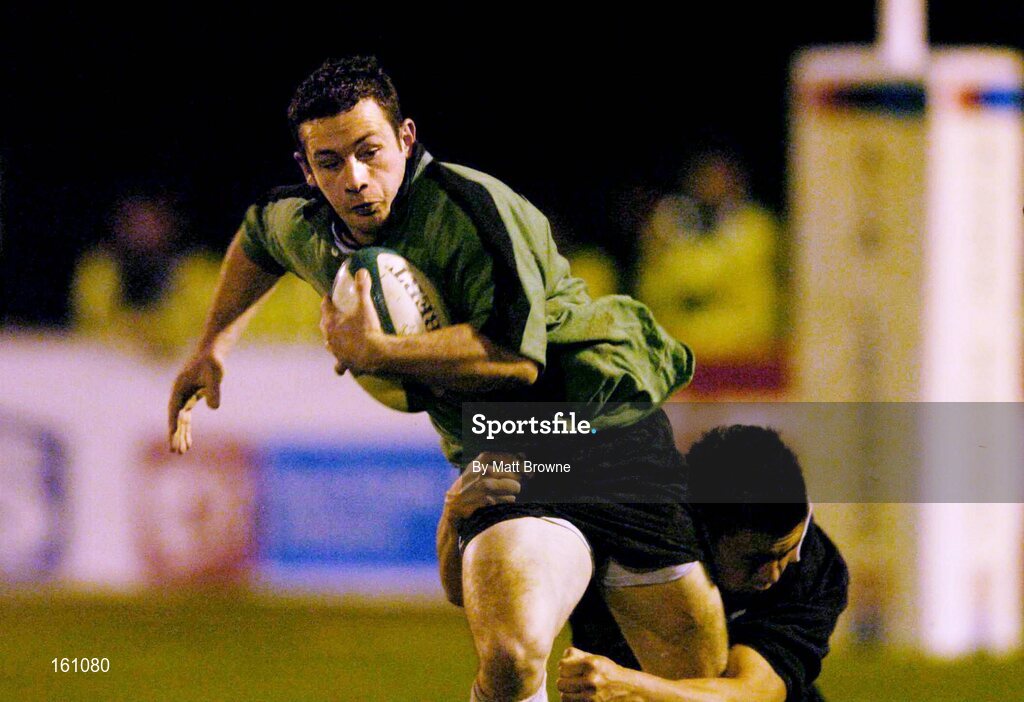 17 November 2004; Danny Riordan, Connacht U21, in action against Troy Nathan, New Zealand U21. U21 Representative Match, Connacht U21 v New Zealand U21, Dubarry Park, Athlone. Picture credit; Matt Browne / SPORTSFILE