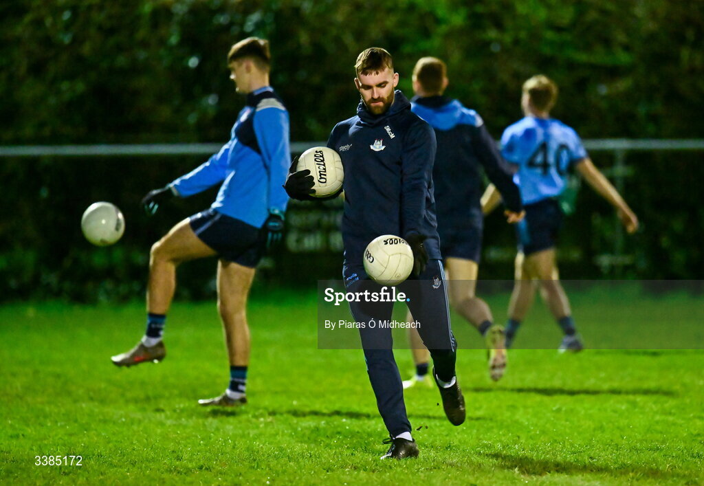 11 March 2026; Seán MacMahon during a Dublin Football training session at Innisfails GAA Club in Dublin. Photo by Piaras Ó Mídheach/Sportsfile