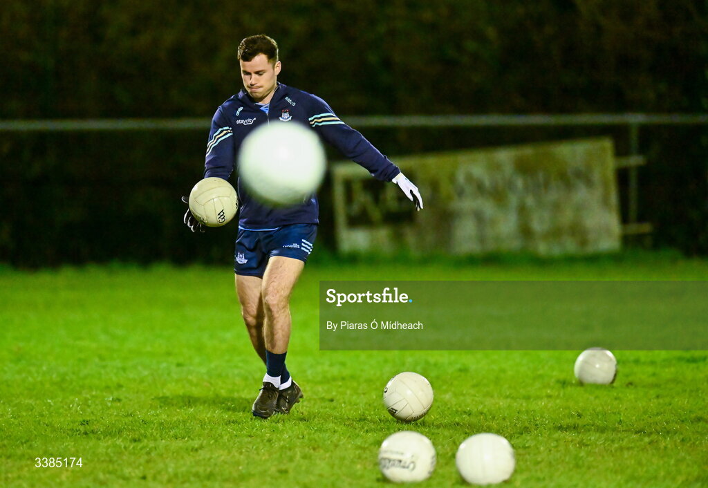 11 March 2026; Ross McGarry during a Dublin Football training session at Innisfails GAA Club in Dublin. Photo by Piaras Ó Mídheach/Sportsfile
