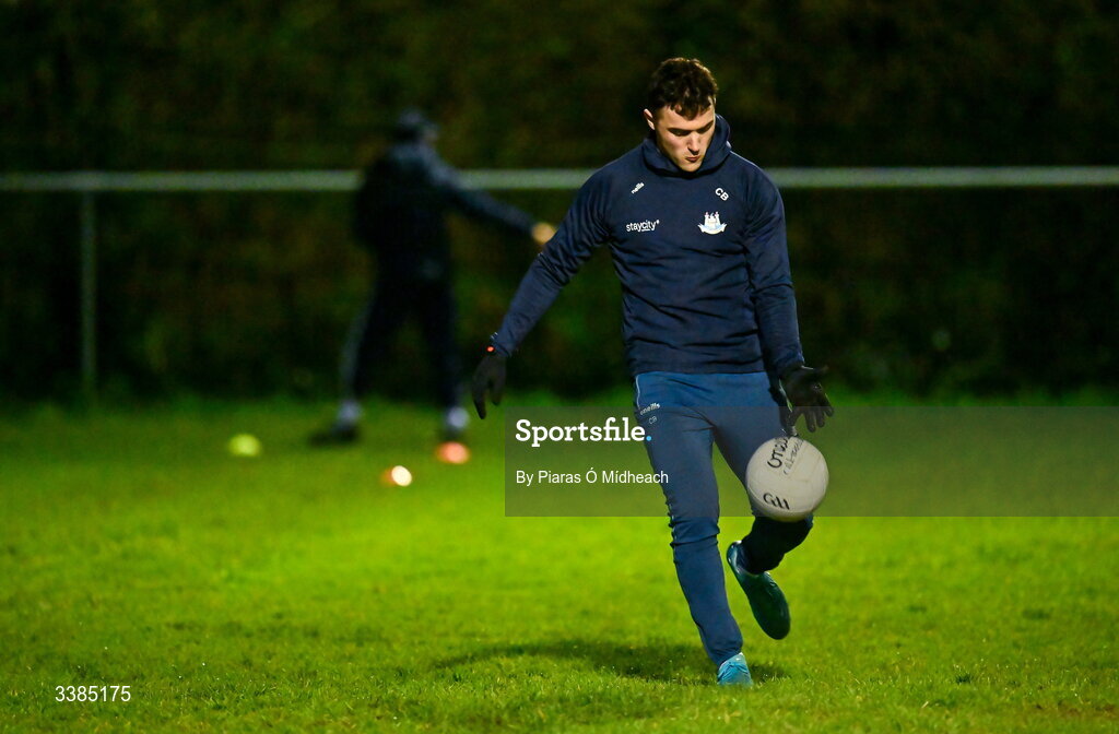 11 March 2026; Colm Basquel during a Dublin Football training session at Innisfails GAA Club in Dublin. Photo by Piaras Ó Mídheach/Sportsfile