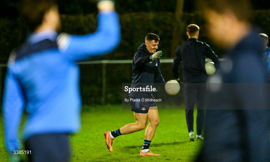 11 March 2026; Brian Howard during a Dublin Football training session at Innisfails GAA Club in Dublin. Photo by Piaras Ó Mídheach/Sportsfile