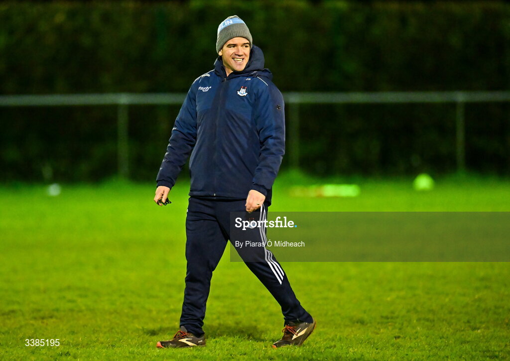 11 March 2026; Manager Ger Brennan during a Dublin Football training session at Innisfails GAA Club in Dublin. Photo by Piaras Ó Mídheach/Sportsfile