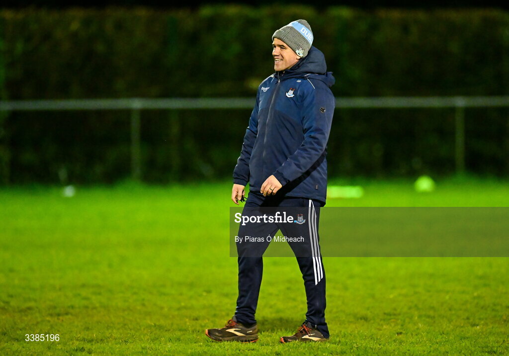 11 March 2026; Manager Ger Brennan during a Dublin Football training session at Innisfails GAA Club in Dublin. Photo by Piaras Ó Mídheach/Sportsfile