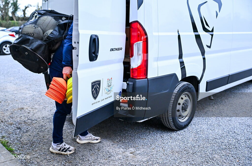 11 March 2026; The Dublin kit van at a Dublin Football training session at Innisfails GAA Club in Dublin. Photo by Piaras Ó Mídheach/Sportsfile