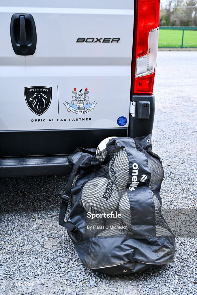 11 March 2026; The Dublin kit van at a Dublin Football training session at Innisfails GAA Club in Dublin. Photo by Piaras Ó Mídheach/Sportsfile