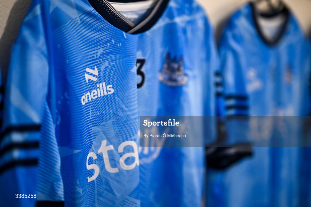 11 March 2026; A general view in a dressing room before a Dublin Football training session at Innisfails GAA Club in Dublin. Photo by Piaras Ó Mídheach/Sportsfile