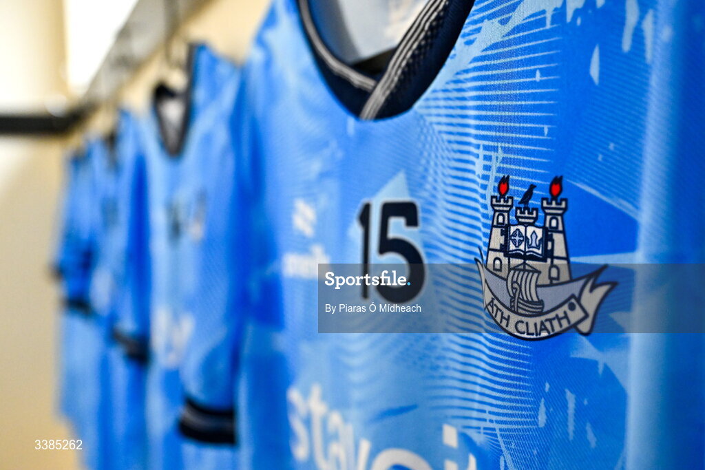 11 March 2026; A general view in a dressing room before a Dublin Football training session at Innisfails GAA Club in Dublin. Photo by Piaras Ó Mídheach/Sportsfile