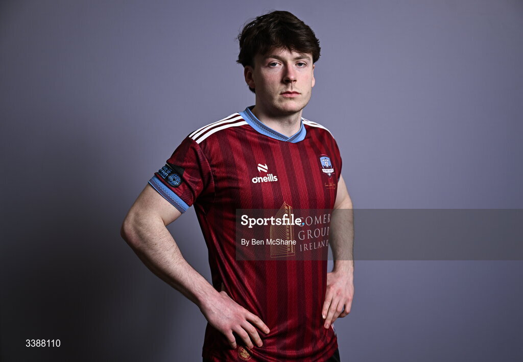 11 March 2026; Dara McGuinness during a Galway United squad portraits session at Diligent Headquarters in Galway. Photo by Ben McShane/Sportsfile