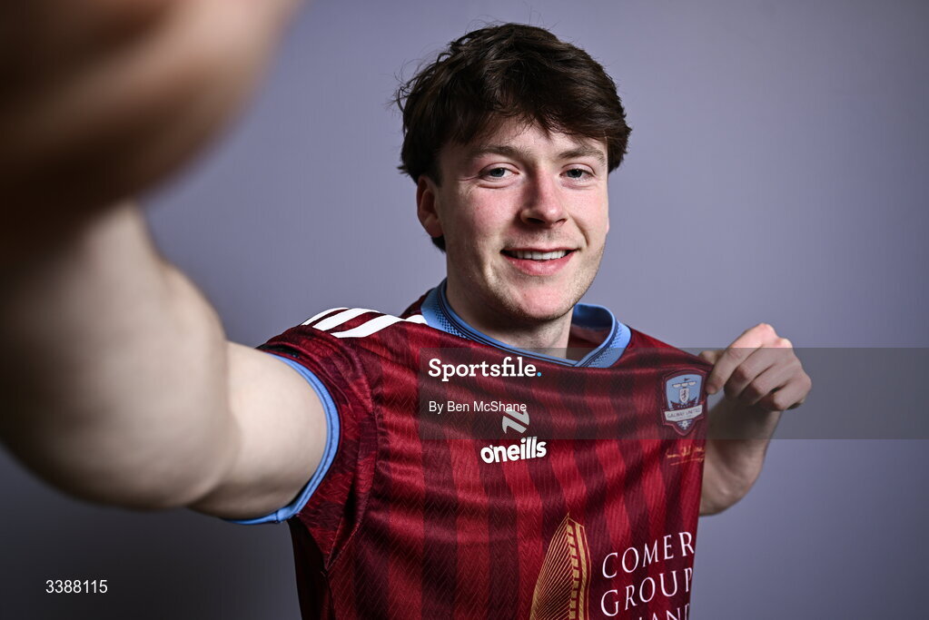 11 March 2026; Dara McGuinness during a Galway United squad portraits session at Diligent Headquarters in Galway. Photo by Ben McShane/Sportsfile